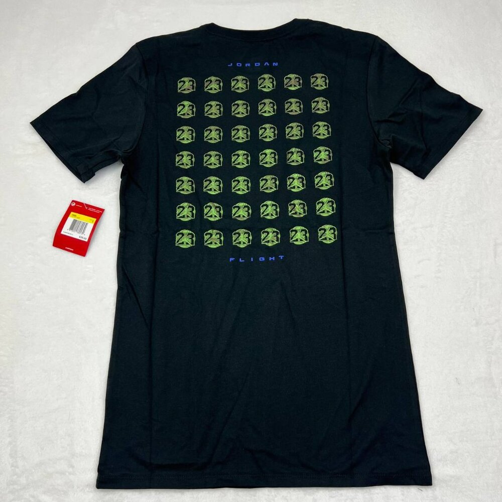 Air Jordan 23 Shirt Men Small Black‎ Jumpman Flight Short Sleeve New Cotton S
